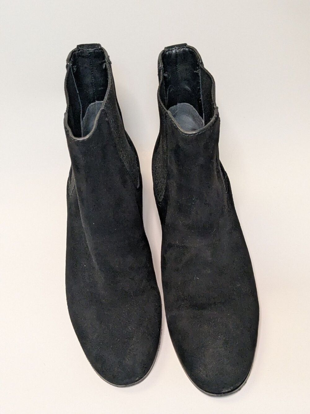 Tory Burch Milburn Convertible Riding Boots Womens 7 Black Leather Suede Knee Hi - Picture 13 of 16